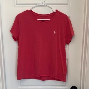 Polo by Ralph Lauren Women's Bright Pink Tee